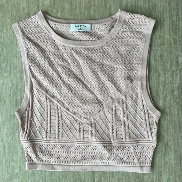 ARITZIA CROCHET PINK TOP - Picture 1 of 1